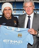 Tevez and Mark Hughes