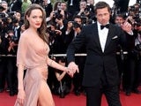 Angelina Jolie and Brad Pitt on the red carpet