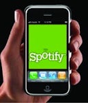 iPhone Spotify app