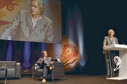 David Jones with Bob Geldof at Cannes 2009