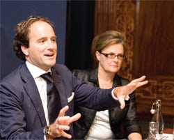 In search of change: Jones with Kate Robertson,