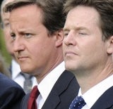 David Cameron and Nick Clegg
