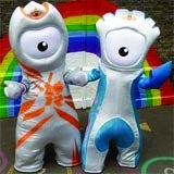 London 2012 Olympic mascots Wenlock and Mandeville
