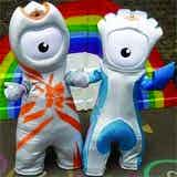 Olympic mascots Wenlock and Mandeville