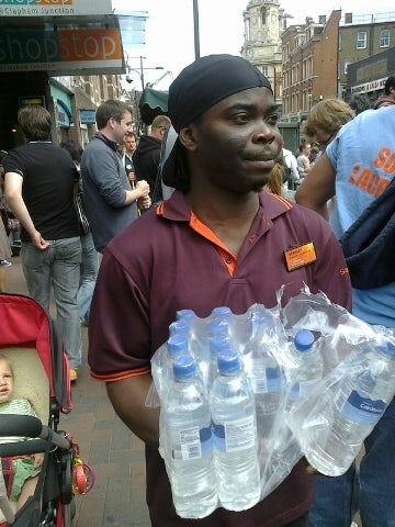 Sainsbury's Clapham Riots Clean Up