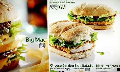 McDonalds calorie counts