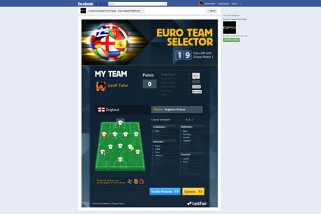 Betfair Facebook App