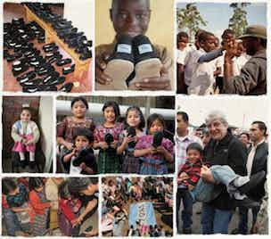 Tom's gives a pair of shoes to children in developing nation for every pair purchased.