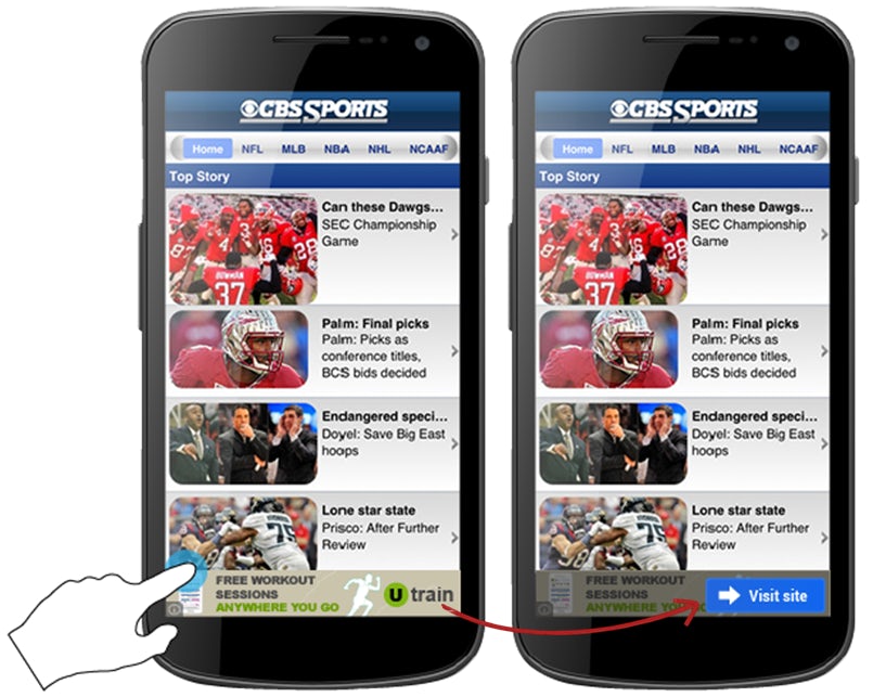 Google mobile display verify