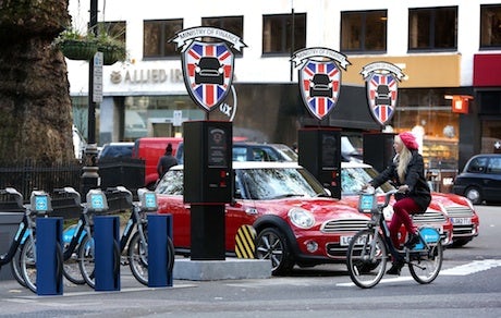 Mini offering car rental for 26p-per minute.