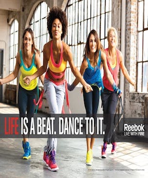 Reebok encourages consumers to embrace fitness as a way of life