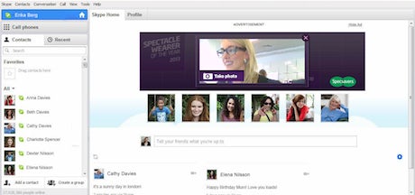 Skype Specsavers campaign