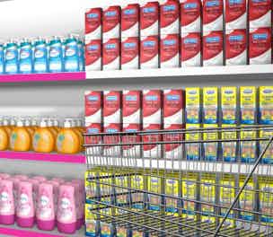 Reckitt products on shelf