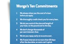 Wonga 10 Commitments ad