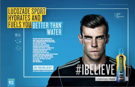 Lucozade Sport Gareth Bale