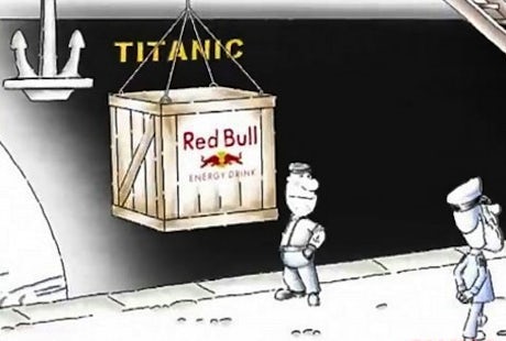 Red Bull Titanic ad