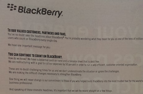 BlackBerry press ad