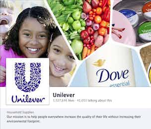 Unilever Facebook page