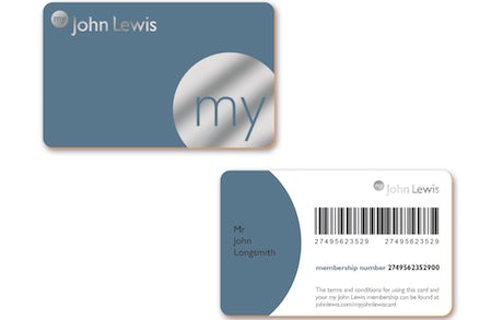 My John Lewis card