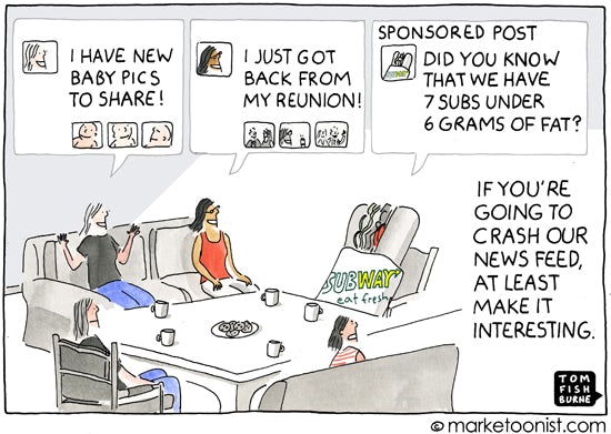 Sponsored posts, the Marketoonist 21 5 14
