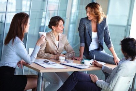 Female marketers boardroom
