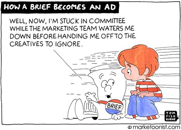 How a brief becomes an ad