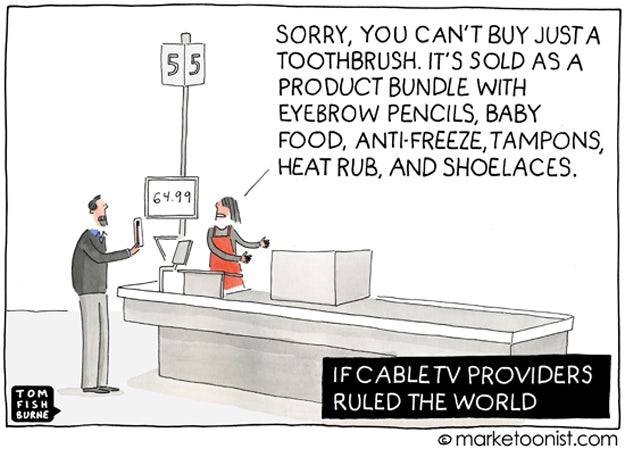 If cable TV providers ruled the world, Marketoonist