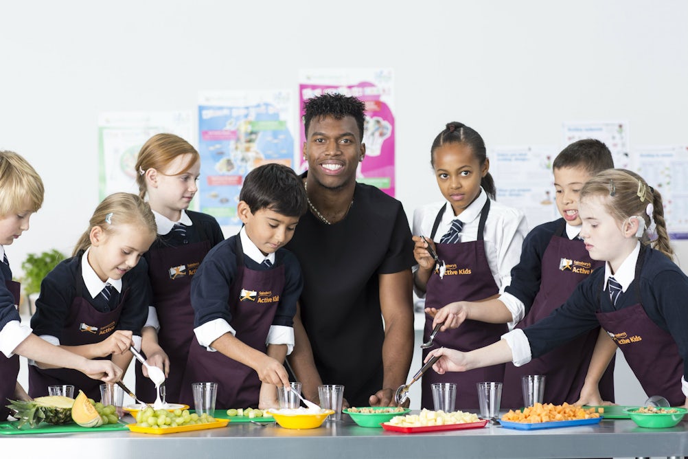 Liverpool striker Daniel Sturridge will front Sainsbury's 'Active Kids' campaign next year. 