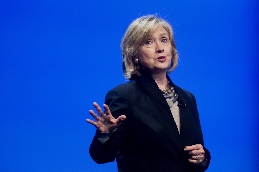 Hillary Clinton speaking at DreamForce