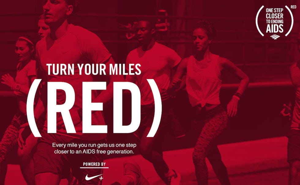 For every mile run using the Nike+ Running app, Bank of America will donate 40 cents