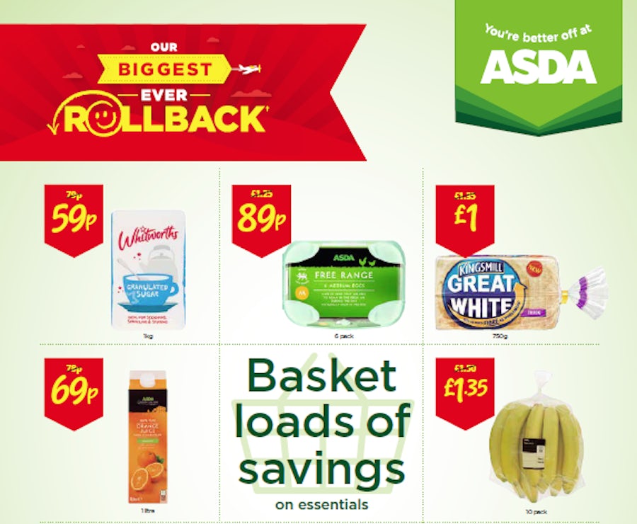 asda biggest ever rollback campaign