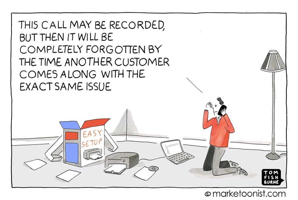 Calling customer services