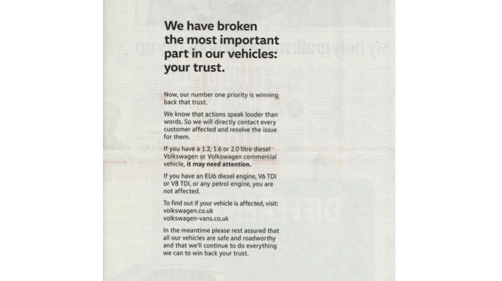 VW rebuild trust ad