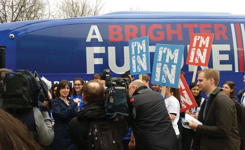 EU Remain campaign bus