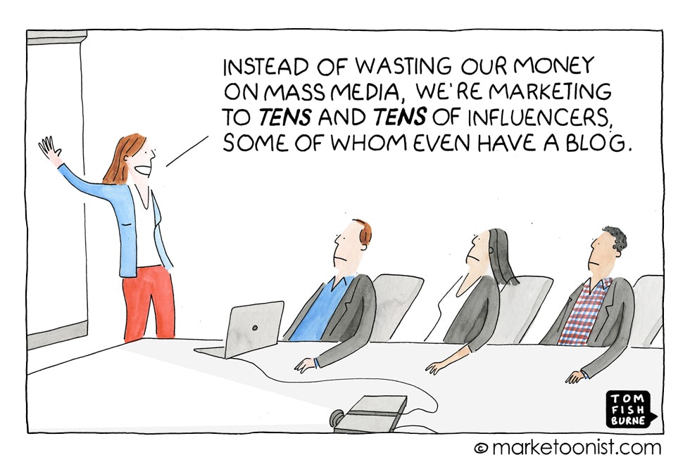 Influencer marketing, Marketoonist
