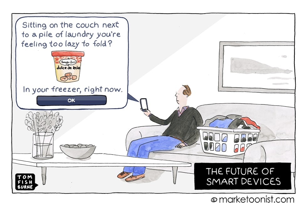 The future of smart devices, Marketoonist