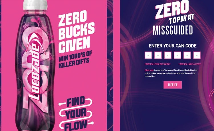 Lucozade Missguided