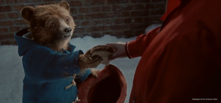 M&S Christmas ad featuring Paddington Bear