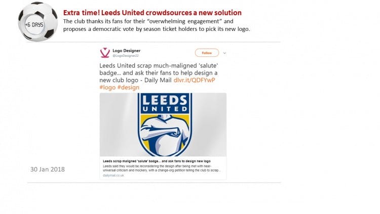 Leeds United rebrands ahead of centenary - Design Week