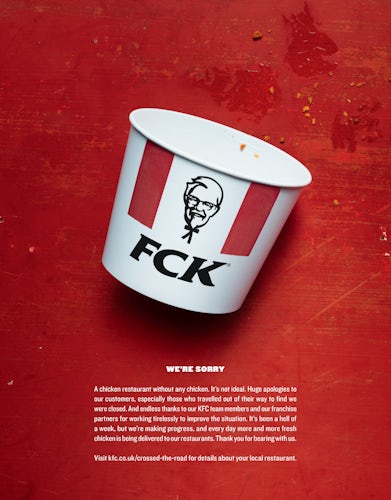 KFC FCK ad