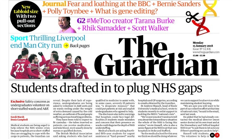 The Guardian tabloid format