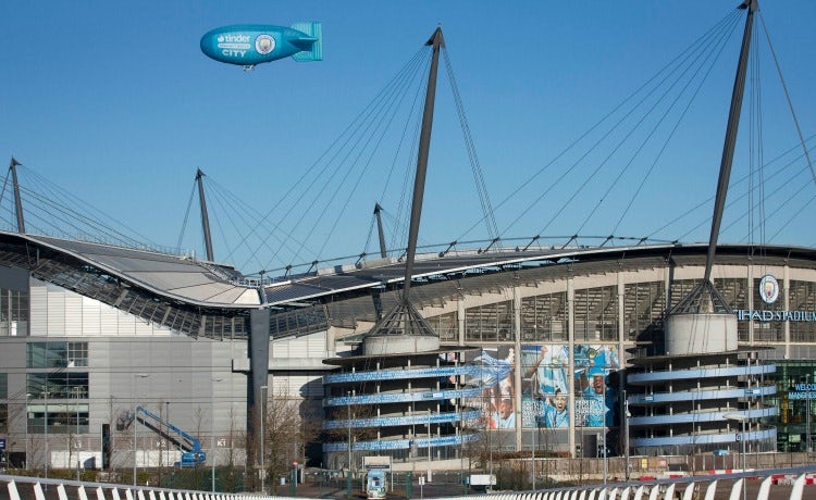Manchester City Tinder Blimp