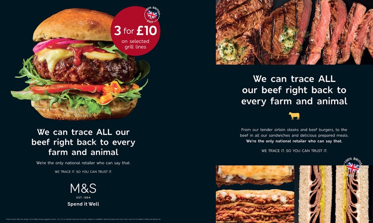 M&S food marketing campaign