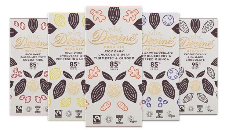 What is divine chocolate target market?
