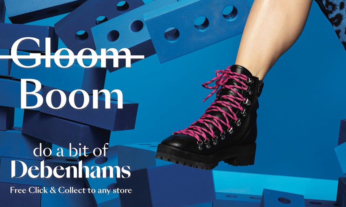 Debenhams blue boots best sale