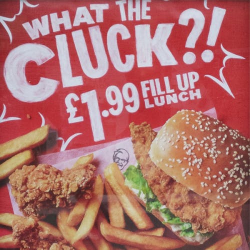 kfc what the cluck lunch ad
