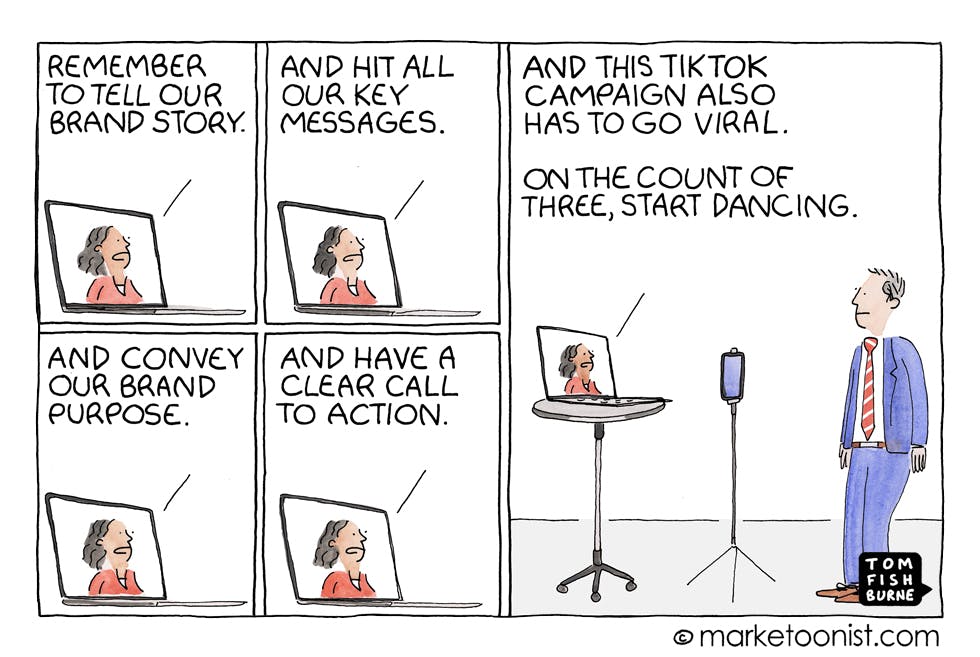 Marketoonist on why TikTok is not a good fit for every brand