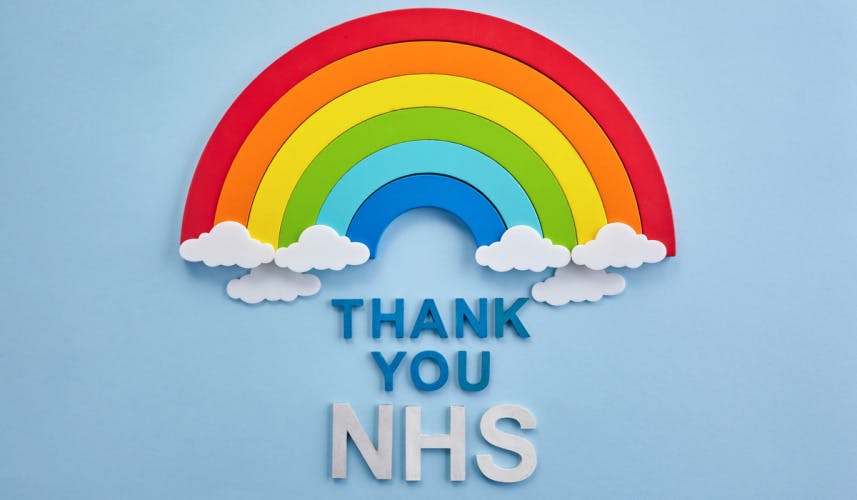 NHS rainbow