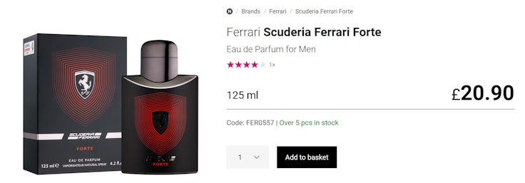Ferrari perfume
