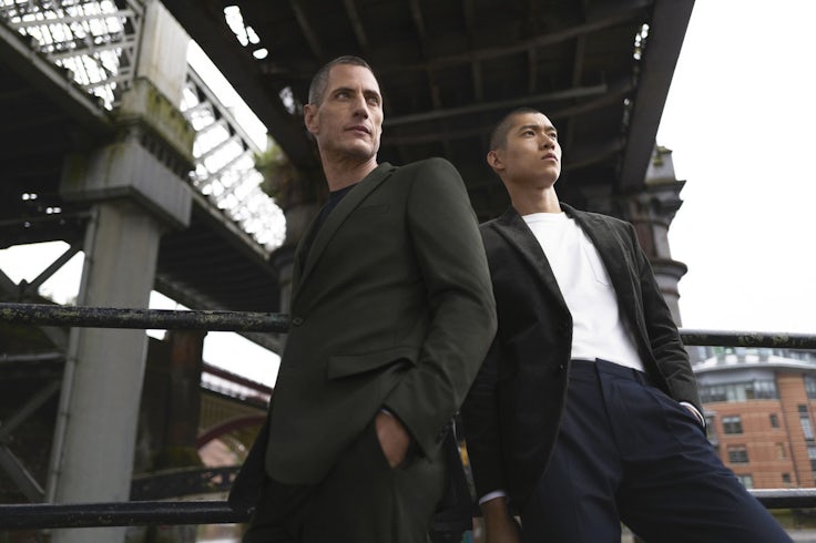 A shot from M&S's first dedicated menswear campaign in eight years